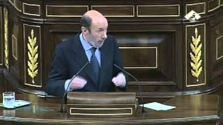 Rubalcaba responde a Joan Coscubiela en el Pleno del Congreso [upl. by Magner700]