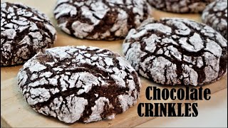 Fudgy And Chewy CHOCOLATE CRINKLES [upl. by Alby]