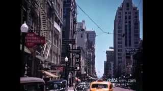 Never Before Seen Color Footage of 1939 Downtown Dallas [upl. by Llerej41]