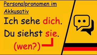 Personalpronomen im Akkusativ einfach erklärt  Deutsch macht Spaß [upl. by Rockefeller662]