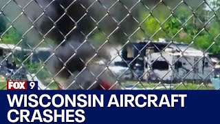 Wisconsin aircraft crashes 4 dead 2 hurt [upl. by Dove]