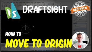 Draftsight How To Move To Origin [upl. by Alvita]