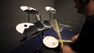 Roland TD1KV electronic drum kit handson demo for Rhythm Magazine [upl. by Tamar]