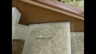 How To Prevent Exterior Stair Stringer Wood Damage  Using Concrete Steps [upl. by Ancilin343]