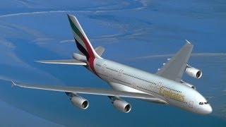 Emirates A380 Landing Announcement [upl. by Urbano]