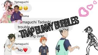 Haikyuu texts  the bottoms lyric prank the tops  three musketeers by pp cocaine  1k special [upl. by Theresina]