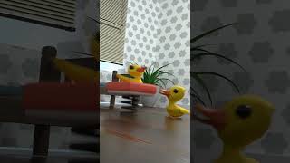 Trampoline Fail 🤣shorts memes babyduck [upl. by Onnem]