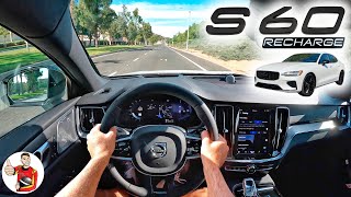 The 2023 Volvo S60 Recharge is Sleek Comfort with Modest Speed POV Drive Review [upl. by Etsirhc]