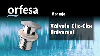 CÓMO INSTALAR Válvula CLICCLAC Universal [upl. by Faria748]