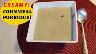 SIMPLE AND EASY CORNMEAL PORRIDGE WITH MILK CINNAMON NUTMEGCARIBBEAN BREAKFAST RECIPE [upl. by Aneerhs]