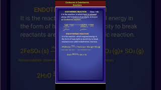 Exothermic and endothermic Reaction class 10 science physics education [upl. by Voccola]