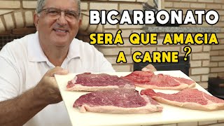 Como Amaciar Carne com Bicarbonato  Tv Churrasco [upl. by Evelin]