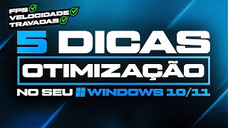 COMO OTIMIZAR O PC E SEU WINDOWS  MELHORAR FPS NOS JOGOS E REDUZIR INPUT LAG 2024 [upl. by Eciralc]