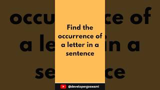 How to find occurrence of a letter in JavaScript [upl. by Nelyk515]