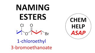 naming esters in organic chemistry [upl. by Airemahs]