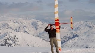 Vol de pente en planeur RC avec un Sun 3 Airtech à lAlpe dHuez [upl. by Ahseka]