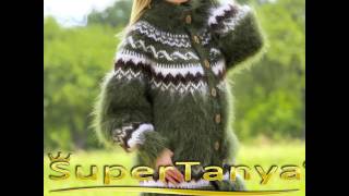 SUPERTANYA Green Icelandic mohair cardigan [upl. by Stavro]