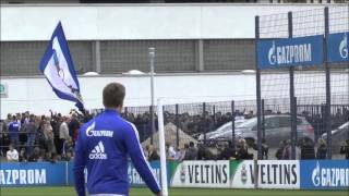 FC Schalke 04 Abschlusstraining vor dem Spiel gegen BVB [upl. by Dix]