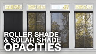 Roller Shades and Solar Shades Opacities  Blindscom [upl. by Balkin]