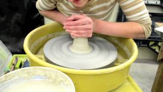 Wedging amp Centering Clay on the Pottery Wheel  To the Wheel and Beyond [upl. by Scott]