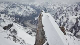 First Polish ascent in history and skiing down Laila Peak ⛷ karakoramskiexpedition [upl. by Nossyla]