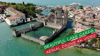 Beautiful Lake Garda Italy AERIAL DRONE 4K VIDEO [upl. by Buford]