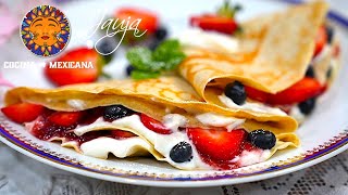 Crepas de Avena Que Sí Salen Suavecitas [upl. by Dorsman]