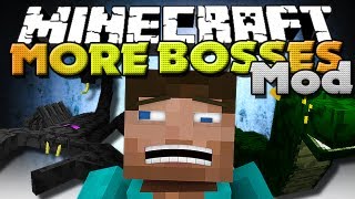 Minecraft Mod  Minecraft Mods  Ultimate Bosses Mod  New Bosses Mobs and Items [upl. by Ahsian]