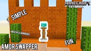 Armor Stand Swapper  Minecraft 121 Redstone Tutorial [upl. by Maroj]