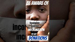 Incompleteincomplete information is often used by NGOs to get more donations 💰🤬 Framing BeAware [upl. by Vito508]