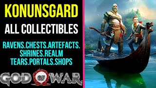 God of War  Konunsgard All Collectible Locations  100  MP Trophy [upl. by Reisinger]