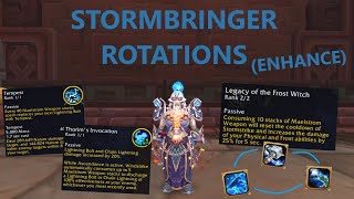 Enhancement Shaman Stormbringer Rotations [upl. by Aicenod]