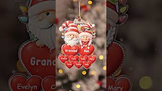 Create Cherished Memories Personalized Grandparent Ornament Keyring for Christmas [upl. by Eladroc]