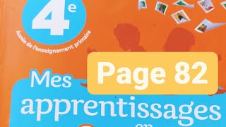 4AEPpage 82 écriture copie production de lécrit dictée mes apprentissages en français [upl. by Oswin429]