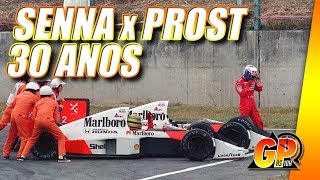 Senna Prost e o histórico GP do Japão de 1989  GP às 10 [upl. by Dralliw]