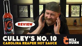 Culleys quotNo 10quot Carolina Reaper Hot Sauce Review [upl. by Htebilil]