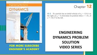 122  Rectilinear Kinematics Engineering Dynamics Hibbeler 14th Edition  Engineers Academy [upl. by Sillad]