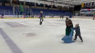 December 21 2023 Ice skating indoors at Big Dipper Ice Arena Fairbanks Alaska [upl. by Hceicjow]