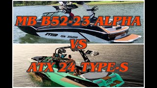 Battle of the Boat Demos 2021 ATX 24 TypeS vs 2021 MB B5223 Alpha [upl. by Karas]