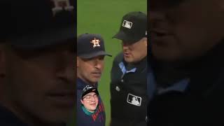 Altuve expulsado por  ENSEÑAR SU PIE MLB [upl. by Jessi]