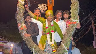 Pallavavi Prashanth Village People welcomed with Bigg Gajjamala  Prashant celebrations with Friends [upl. by Halik]