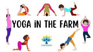 Yoga Poses for Strength amp Balance  Easy Farm Animal Poses for Kids  The Yoga Guppy Asana Series [upl. by Harima963]