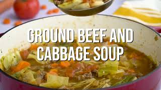 Ground Beef and Cabbage Soup Paleo Keto Whole30 [upl. by Relly]