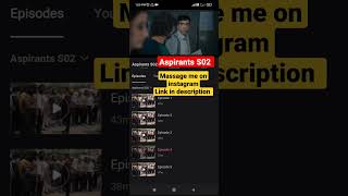 Aspirants S02 All Episode  Download All Episode Aspirants Season 2  2023 [upl. by Leirum]