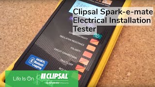 Clipsal Sparkemate Electrical Installation Tester [upl. by Greggs659]