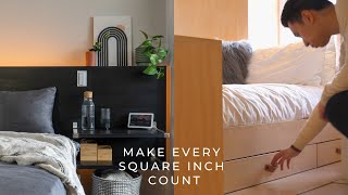 12 Genius Storage Tricks For Small Bedrooms [upl. by Arnst]