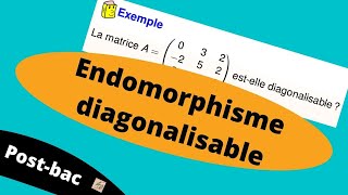 Comment montrer quun endomorphisme est diagonalisable [upl. by Phox777]