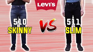 Levis Skinny VS Slim Fit Explained in 20 Seconds 🤯 510 VS 511 [upl. by Gwynne]