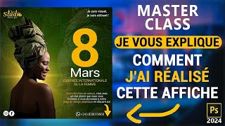 Masterclass en Design graphique  Comment réaliser un flyer de souhait [upl. by Gnus]