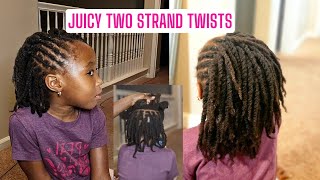 Kids protective styles Two strand twists [upl. by Aneeuqal]